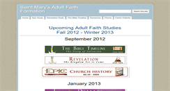Desktop Screenshot of adulted.saintmarychurchfwb.org